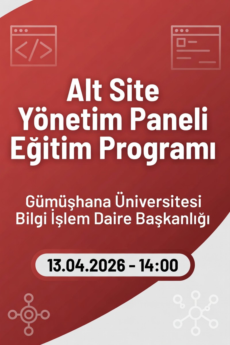 Alt Site Yönetim Paneli Eğitim Programı