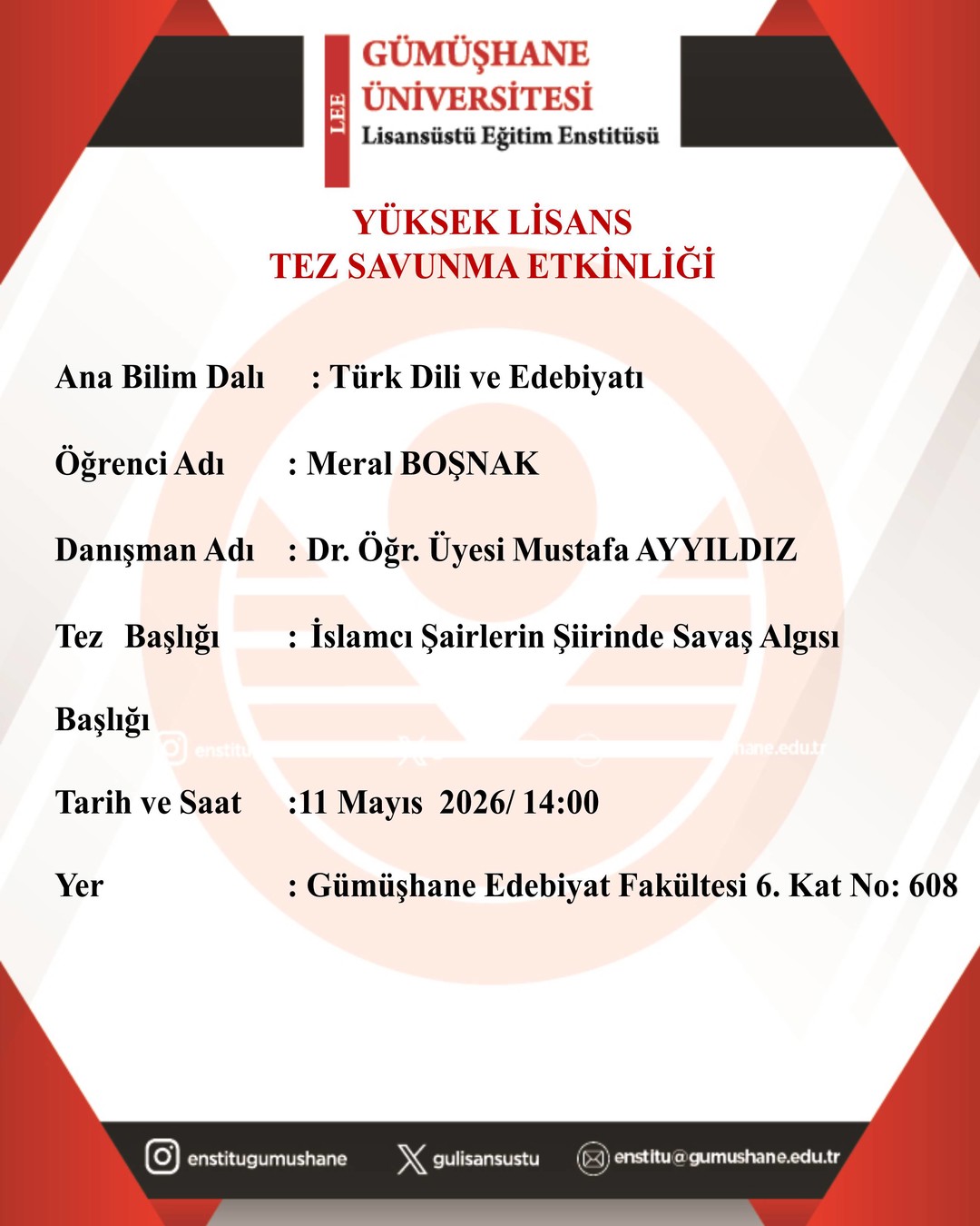 Tez Savunması