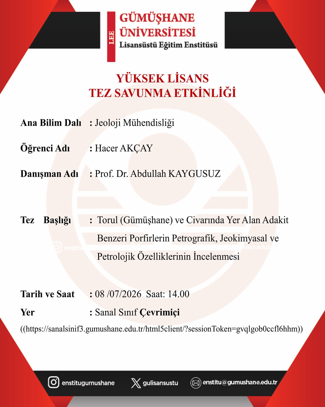 Tez Savunması Hacer AKÇAY