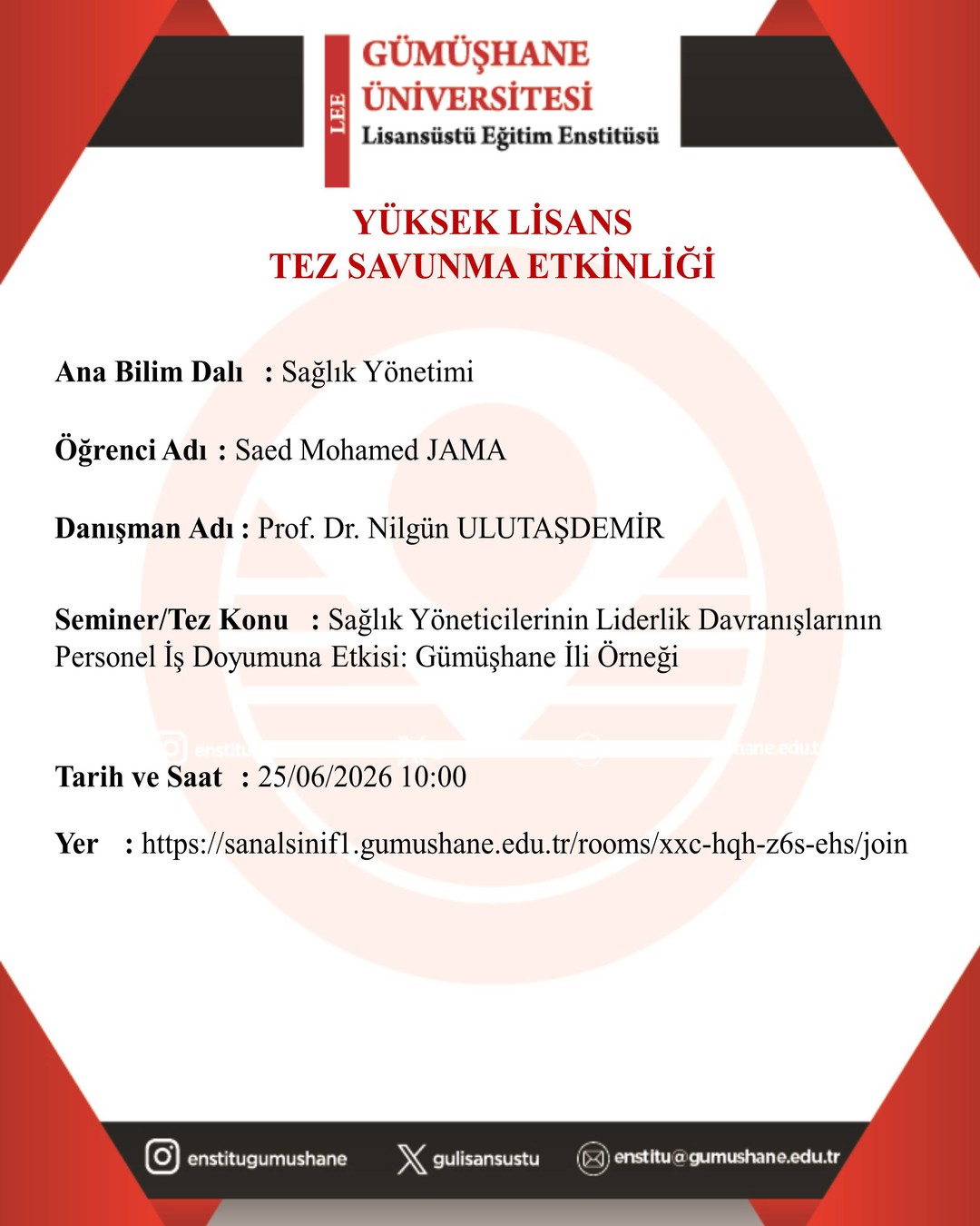 Tez Savunması