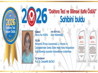 2026 Doktora Tezi ve Bilimsel Katkı Ödülü