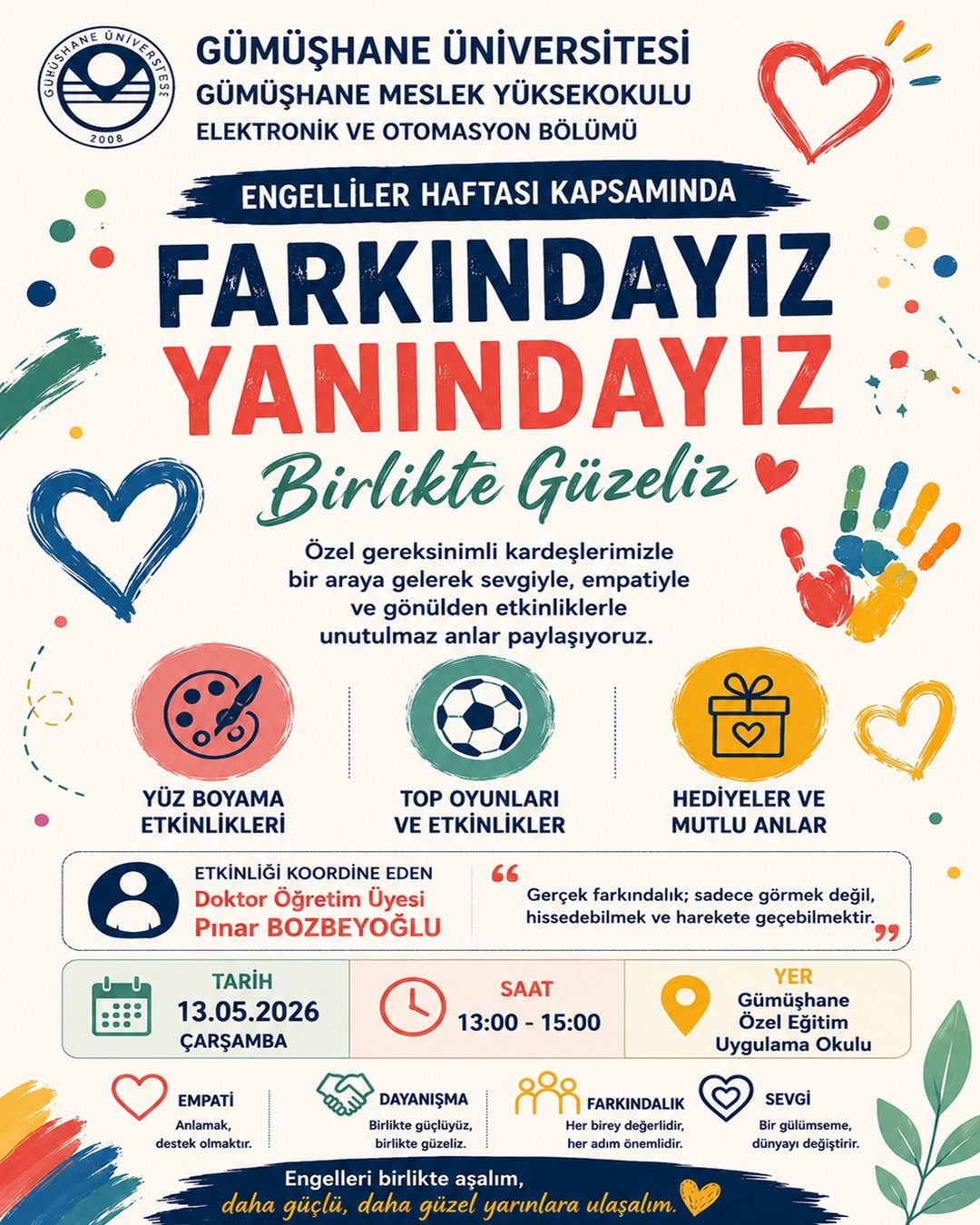 Engelliler Haftası Kapsamında Farkındalık Etkinliği