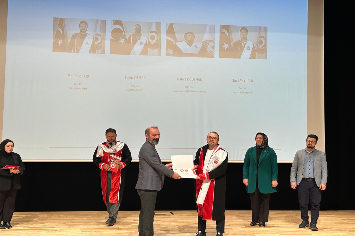Bölümümüz Öğretim Üyesi Doç. Dr. Tekin Yılmaz’a Akademik Teşvik Ödülü