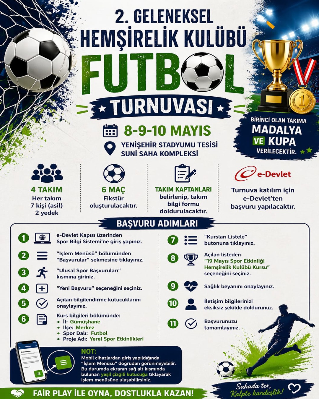 2. Geleneksel Hemşirelik Kulübü Futbol Turnuvası