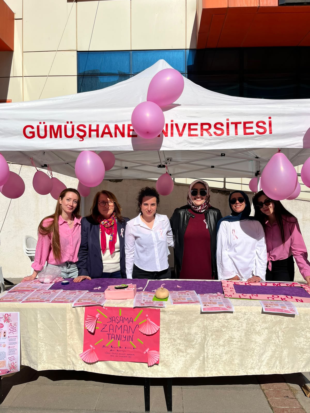 Gümüşhane Üniversitesinde Meme Kanseri Farkındalık Etkinliği Düzenlendi