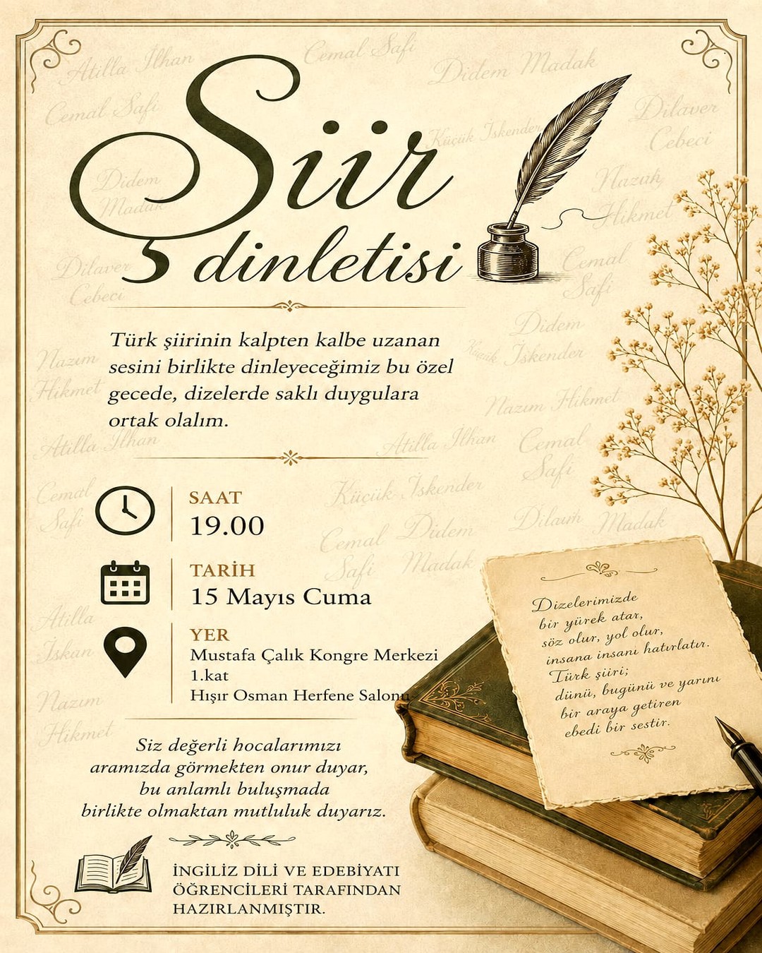 ŞİİR DİNLETİSİ