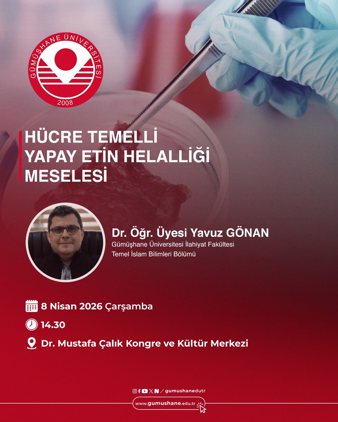 "Hücre Temelli Yapay Etin Helalliği Meselesi" Adlı Konferans