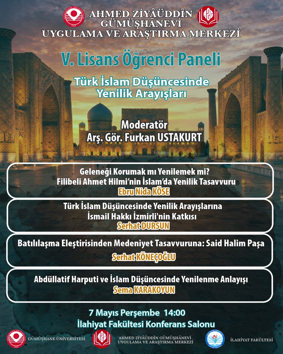 "V. Lisans Öğrenci Sempozyumu" Programı Hakkında