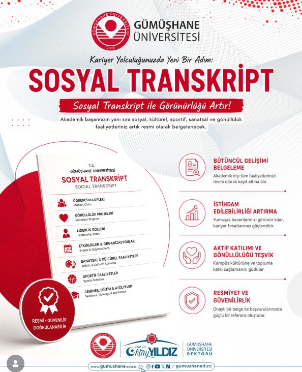 Kariyer Yolculuğunuzda Yeni Bir Adım: Sosyal Transkript