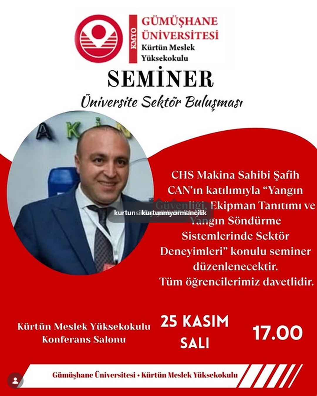 Meslek Yüksekokulumuzda CHS Makina ile Yangın Güvenliği Semineri Gerçekleştirildi