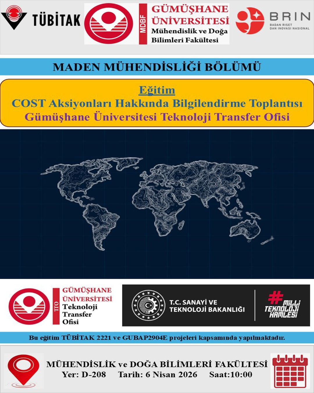 COST Aksiyonları Hakkında Bilgilendirme Toplantısı