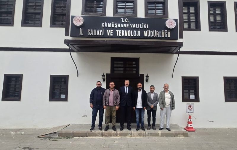 Gümüşhane Sanayi ve Teknoloji İl Müdürlüğü'ne Bir Ziyarette Bulunduk.