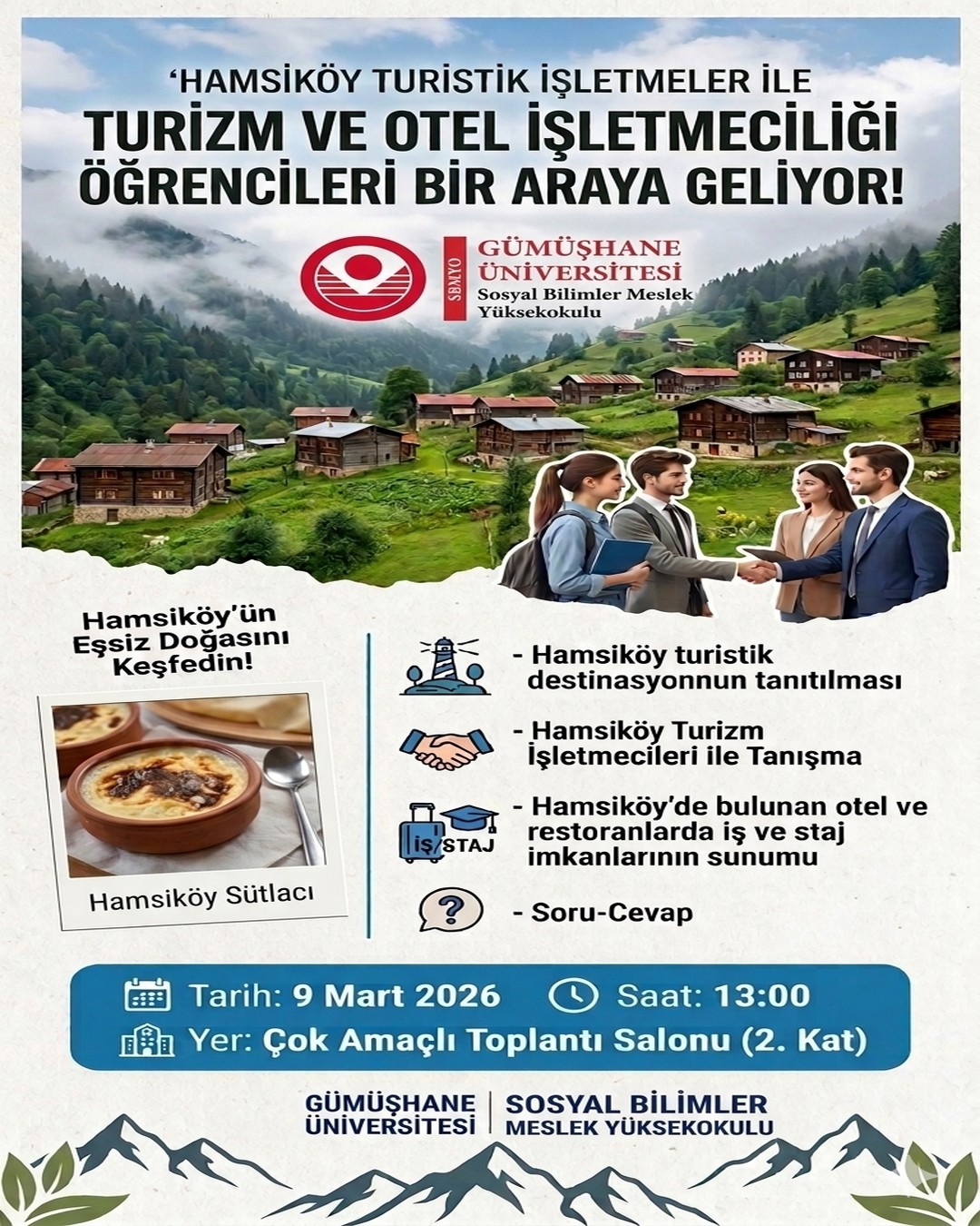 Hamsiköy Turistik İşletmeleri Öğrencilerimizde Buluşuyor.