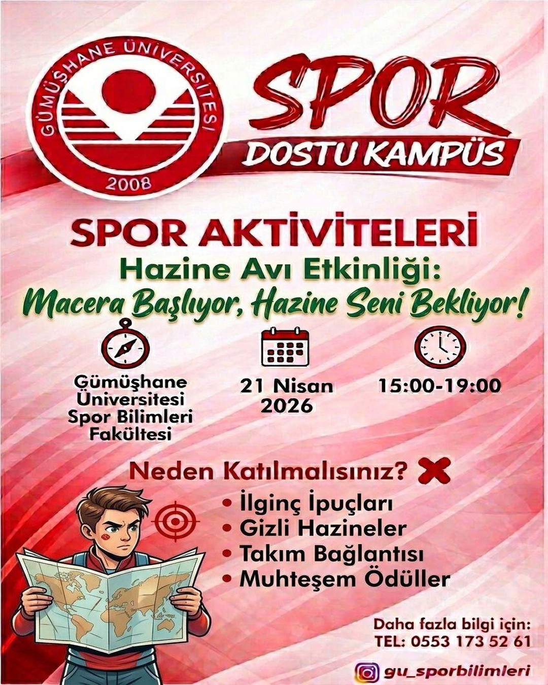 Spor Dostu Kampüs Kapsamında Hazine Avı Etkinliği Gerçekleştirildi