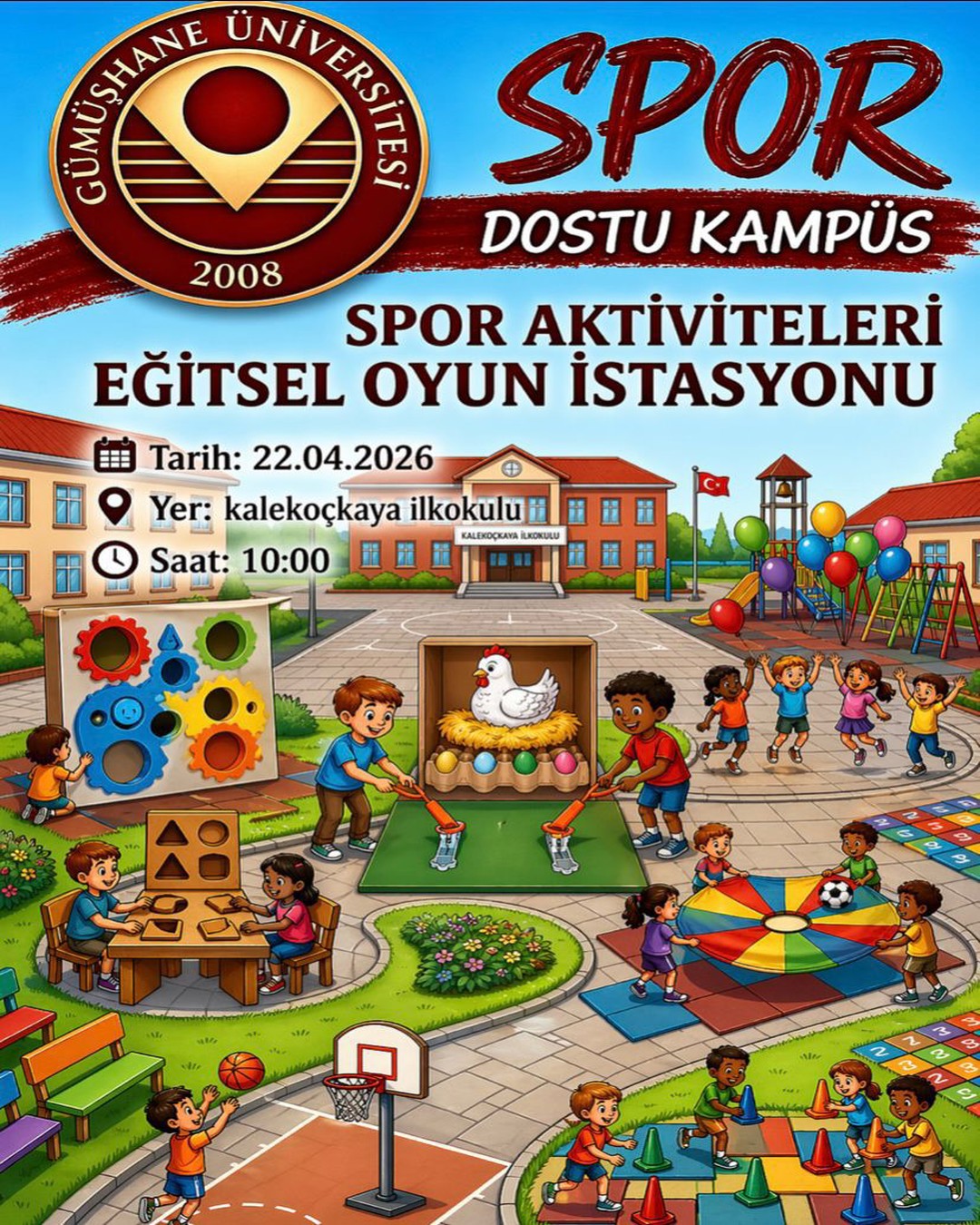 Spor Dostu Kampüs Projesi Kapsamında Köy Okuluna Anlamlı Ziyaret