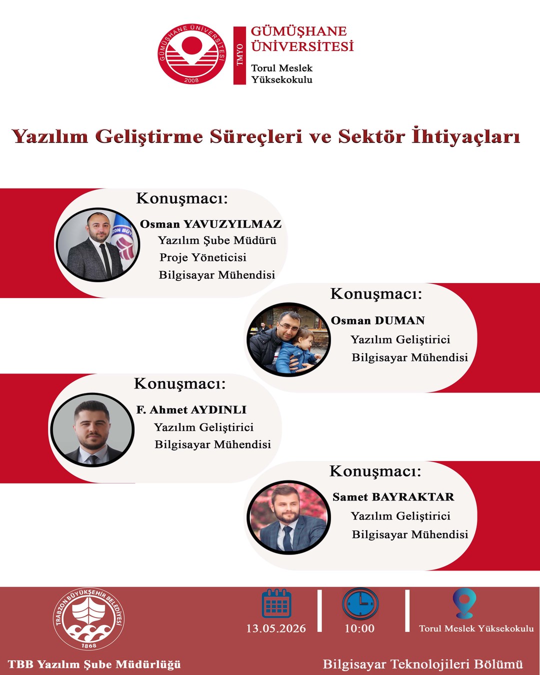 Torul Meslek Yüksekokulu'nda "Yazılım Geliştirme Süreçleri ve Sektör İhtiyaçları" Etkinliği