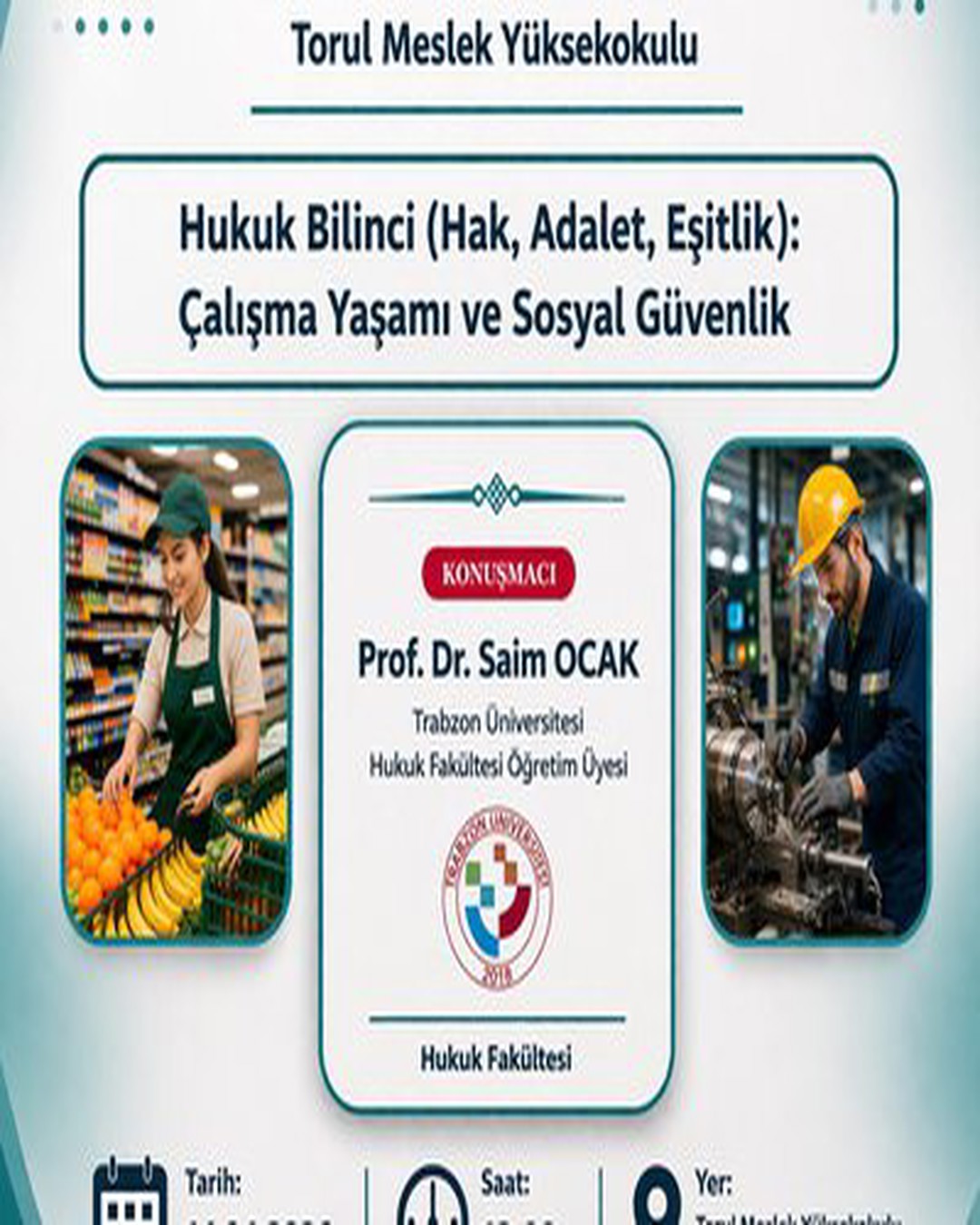 Torul MYO'da Hukuk Bilinci ve Eşitlik Semineri Etkinliği