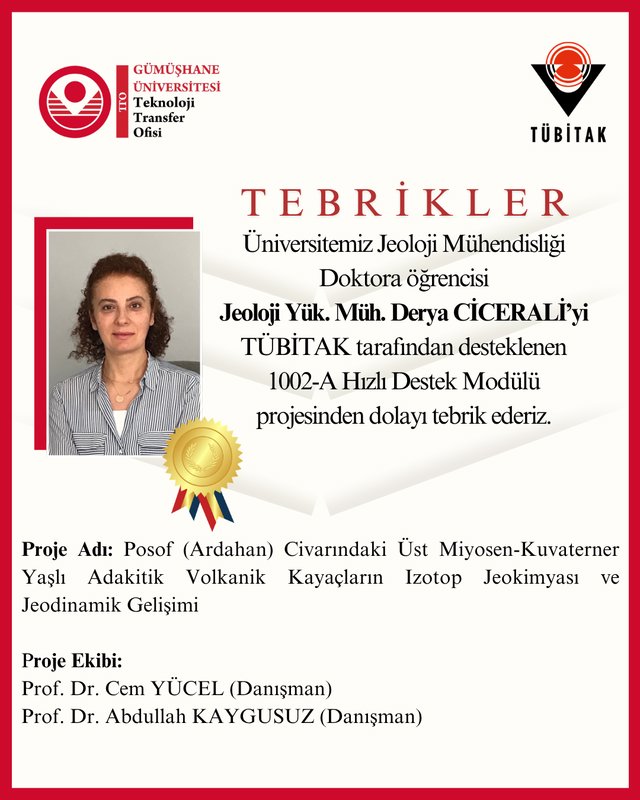 Jeoloji Yük. Müh. Derya CİCERALİ