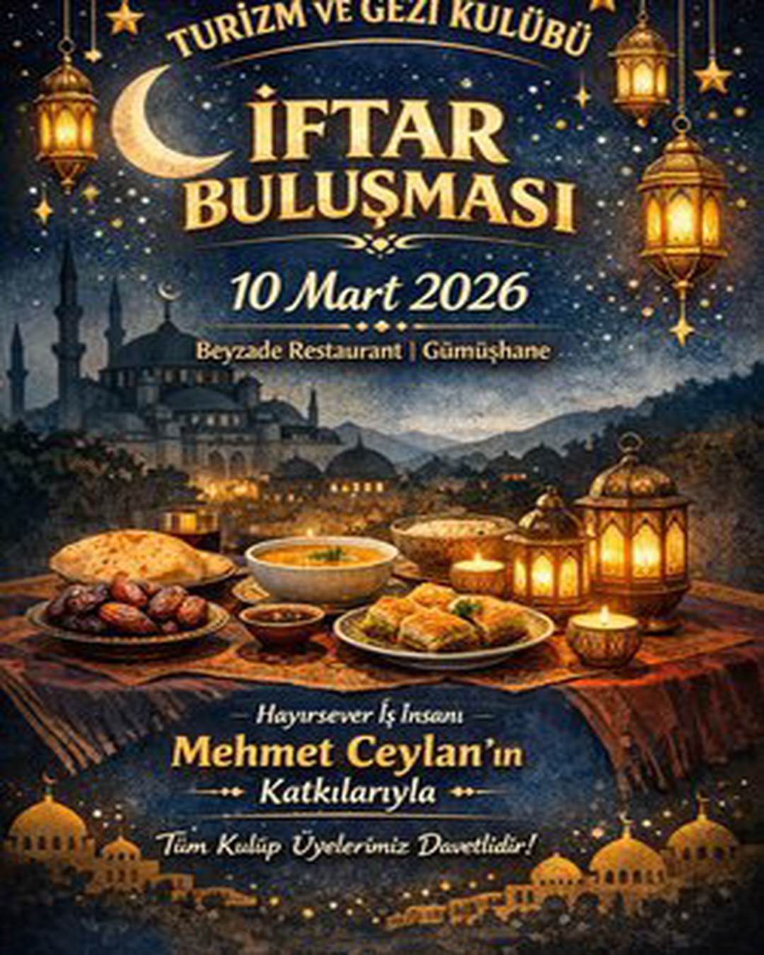 Turizm ve Gezi Kulübü İftar Yemeği
