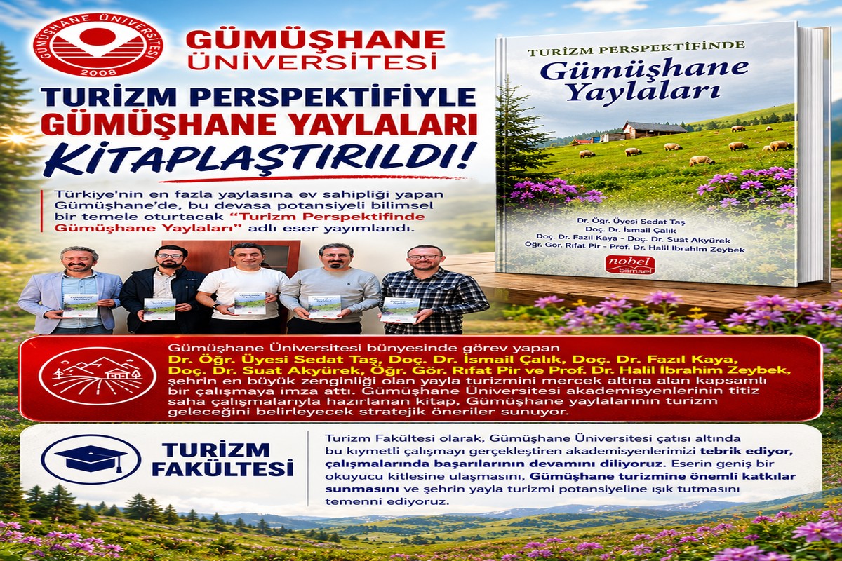 Gümüşhane Yaylaları Turizm Perspektifiyle Kitaplaştırıldı