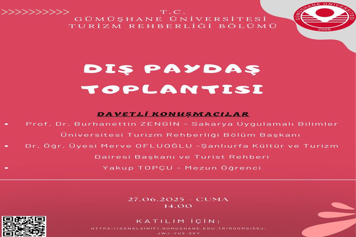 Turizm Rehberliği Bölümü Dış Paydaş Toplantısı