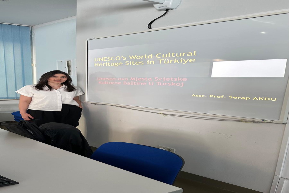 Fakültemiz Turizm Rehberliği Bölümü Öğretim Üyesi Doç. Dr. Serap Akdu Hırvatistan’ın Dubrovnik Şehrinde Erasmus+ Ders Verme Personel Hareketliliği Programına Katılmıştır