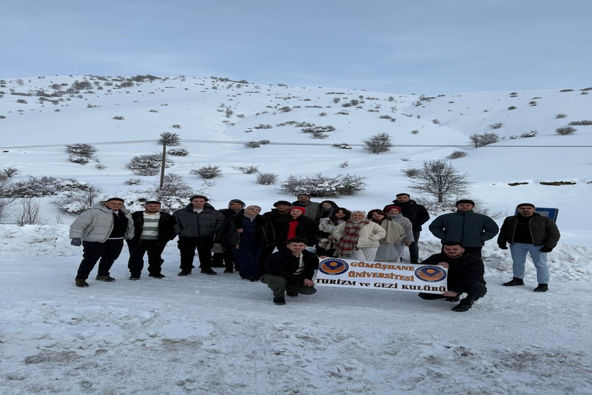 Gümüşhane Üniversitesi Turizm ve Gezi Kulübü 2025 Yılı İlk Gezisini Ergan Dağı'nda Kayak Turu Olarak Gerçekleştirdi